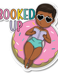 Booked Up Die Cut Sticker