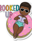 Booked Up Die Cut Sticker