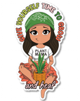 Time to Grow Die Cut Sticker