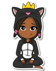 Cool Kitty Die Cut Sticker
