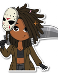Horror Show - Cyrstal Lake Slasher Die Cut Sticker