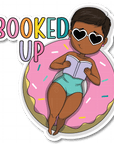 Booked Up Die Cut Sticker - ohsopaper
