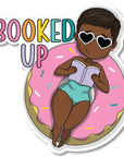 Booked Up Die Cut Sticker - ohsopaper