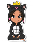 Cool Kitty Die Cut Sticker - ohsopaper
