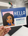 Hello My Name is Personalized Canvas Art - 8 x 6 - ohsopaper