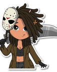 Horror Show - Cyrstal Lake Slasher Die Cut Sticker - ohsopaper