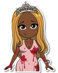 Horror Show - Killer Prom Queen Die Cut Sticker - ohsopaper