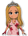 Horror Show - Killer Prom Queen Die Cut Sticker - ohsopaper
