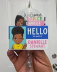 Personalized Hello My Name Is Badge Reel - ohsopaper