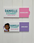 Simple Personalized Acrylic Status Spinner- 8.3in x 3in - ohsopaper