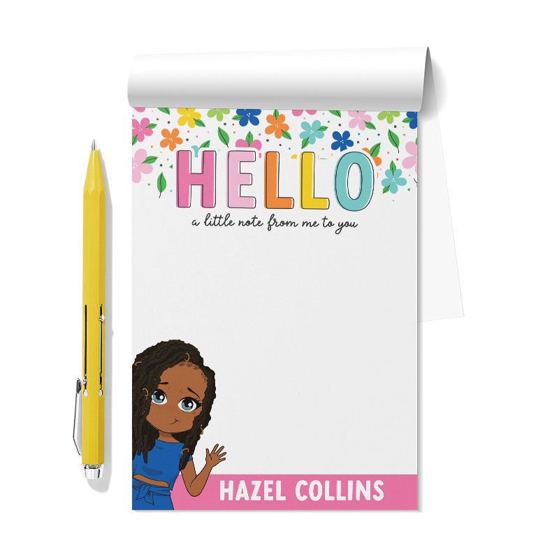 Little Blooms Personalized Notepad Set of 2 - ohsopaper
