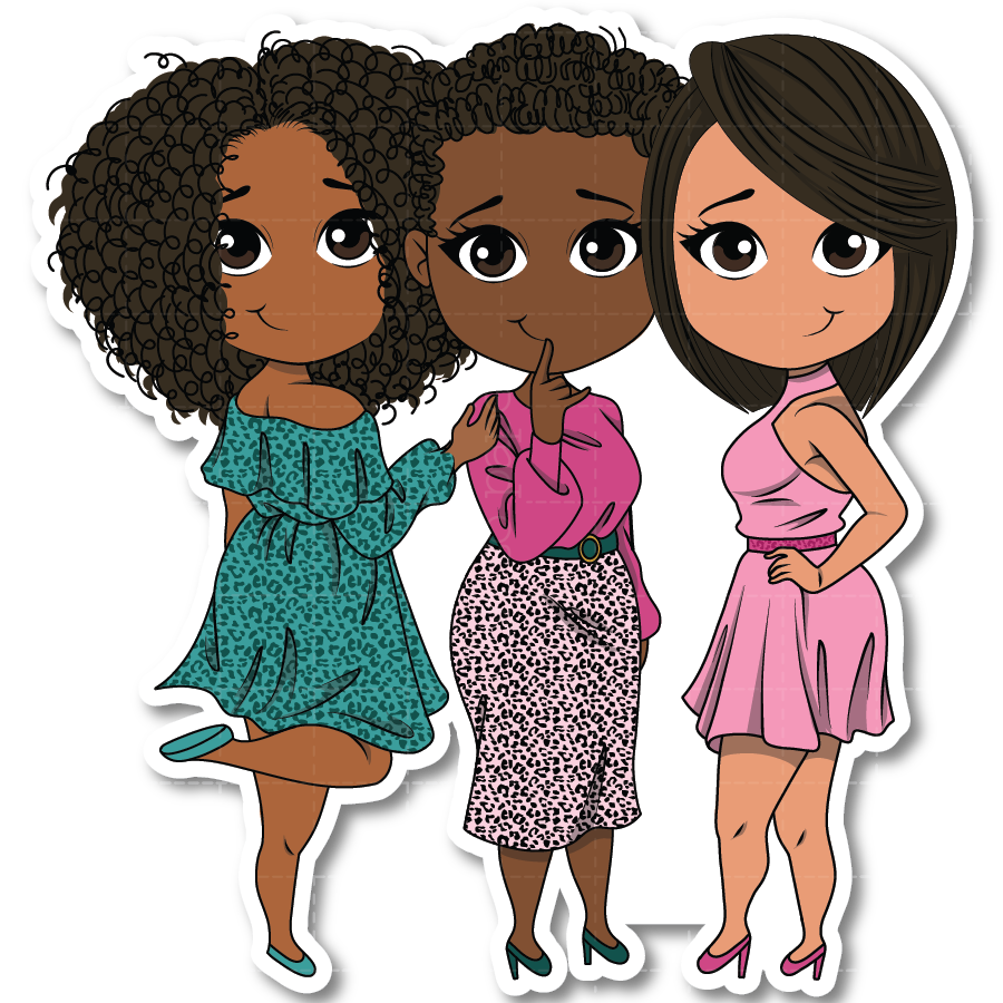 Ladies Night Die Cut Sticker