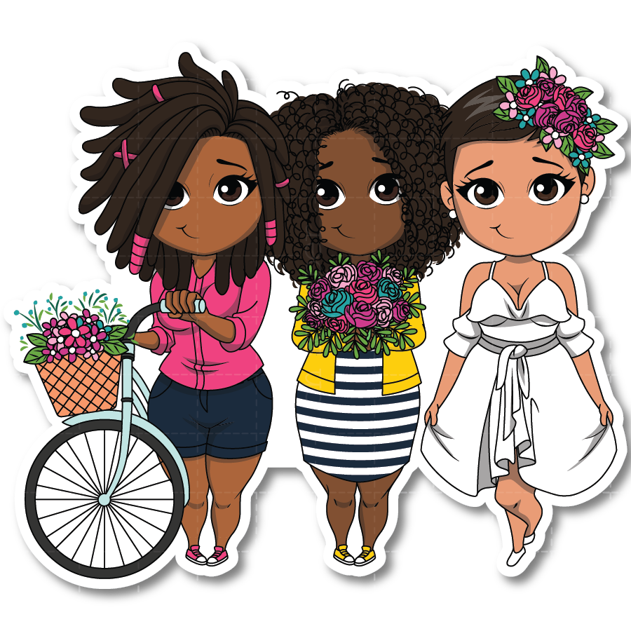 May Flowers Die Cut Sticker