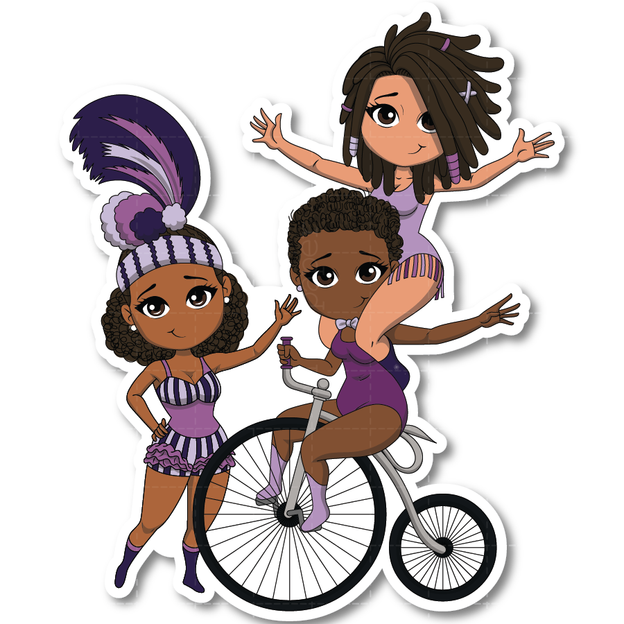 Cirque Noir Die Cut Sticker