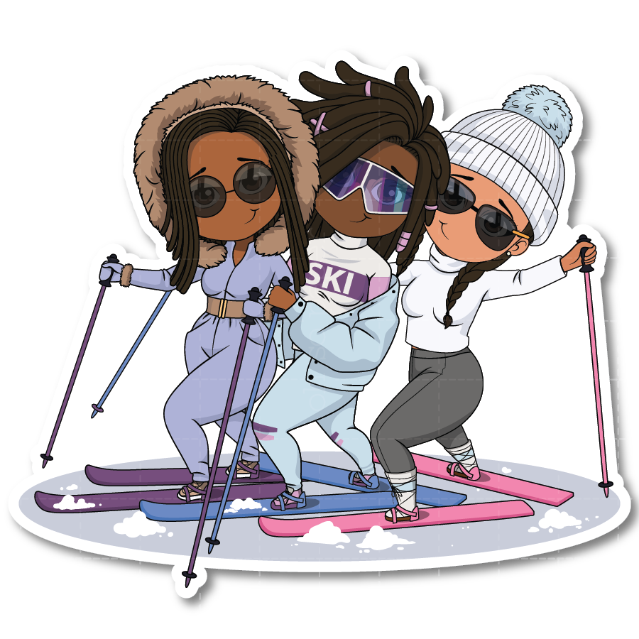 Ski Trip Die Cut Sticker
