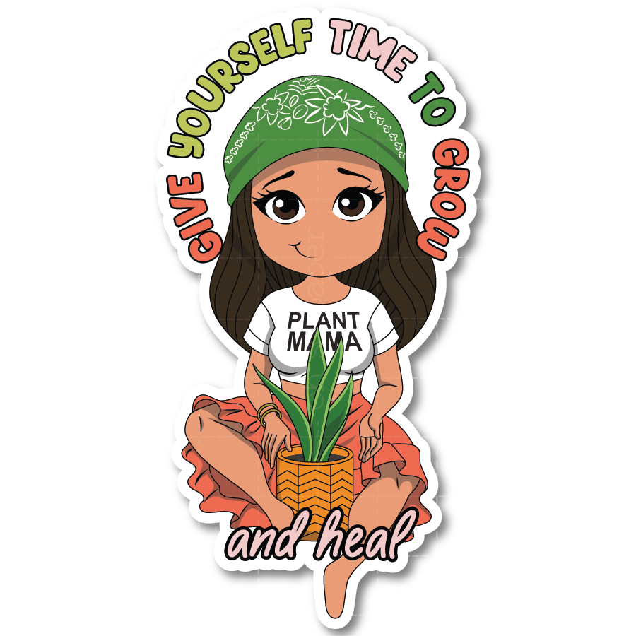 Time to Grow Die Cut Sticker