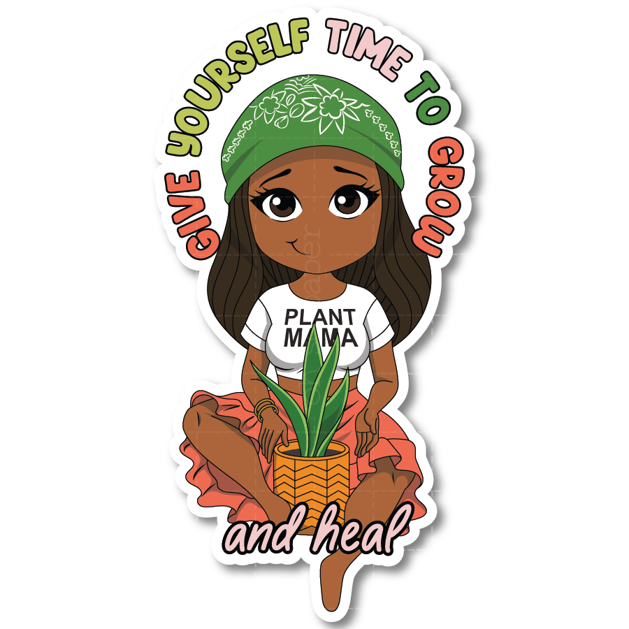 Time to Grow Die Cut Sticker