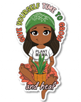 Time to Grow Die Cut Sticker