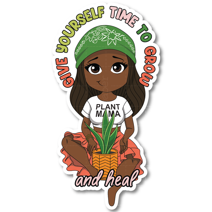 Time to Grow Die Cut Sticker