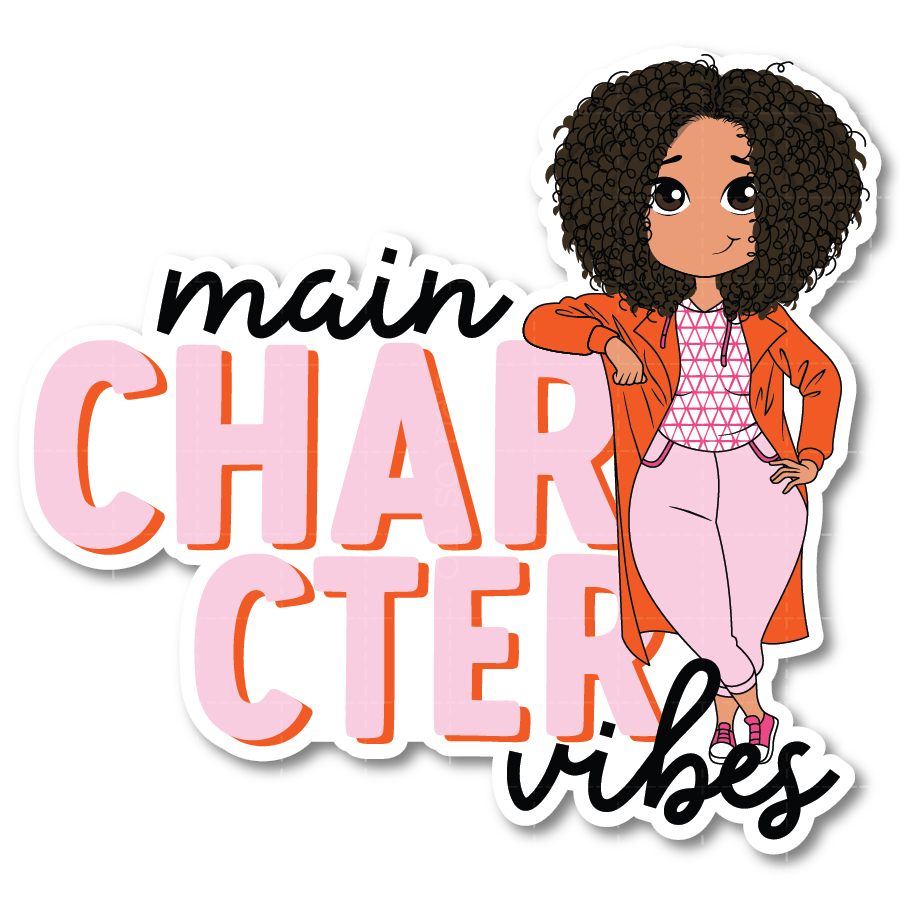 Main Character Vibes Die Cut Sticker