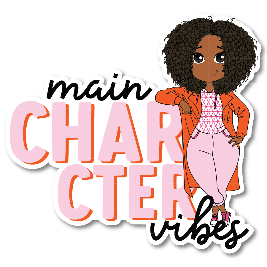 Main Character Vibes Die Cut Sticker