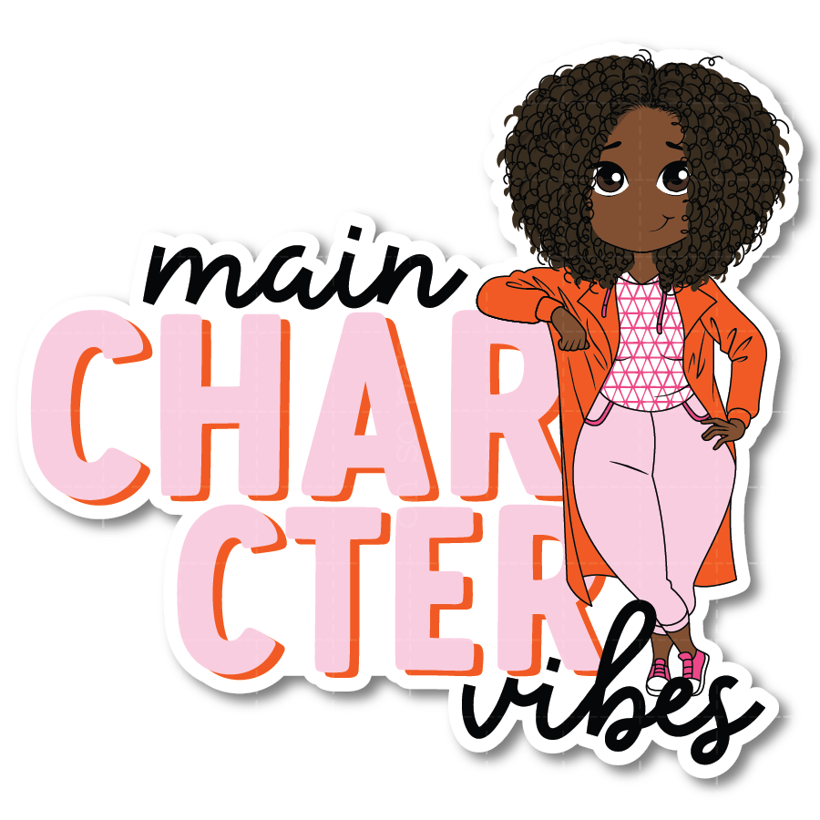 Main Character Vibes Die Cut Sticker