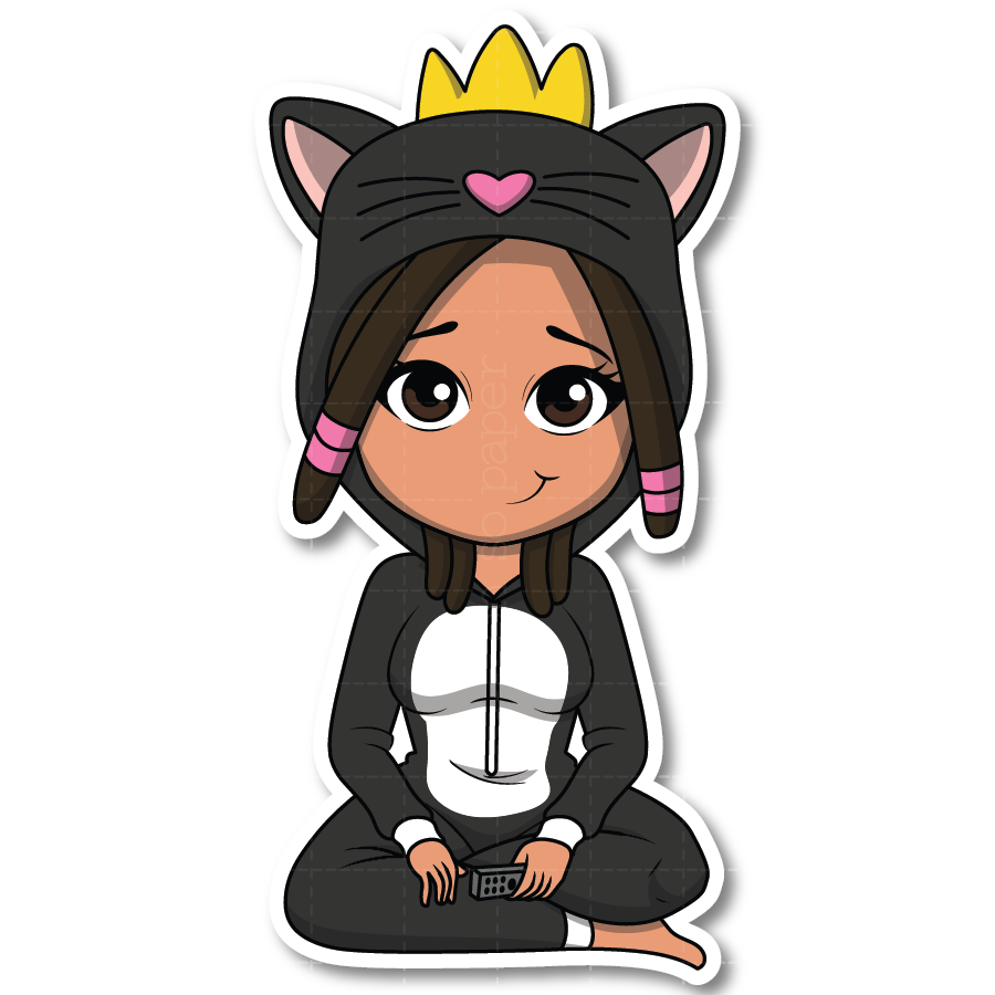 Cool Kitty Die Cut Sticker