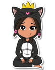 Cool Kitty Die Cut Sticker