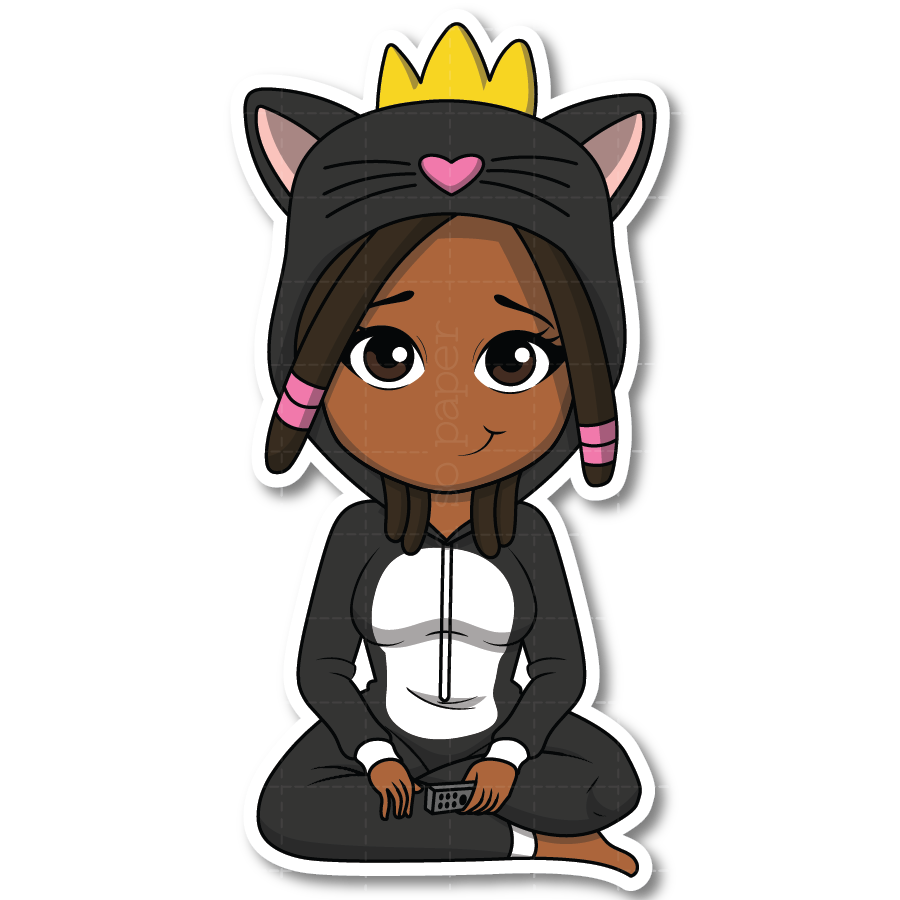 Cool Kitty Die Cut Sticker