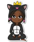 Cool Kitty Die Cut Sticker