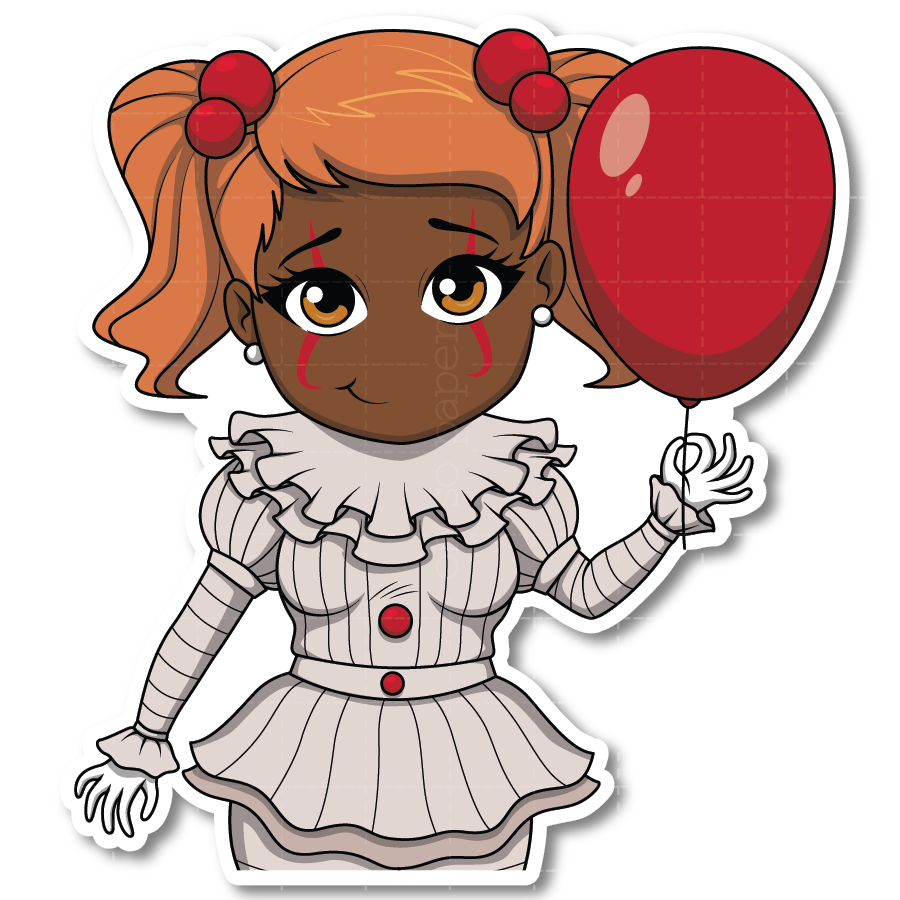 Horror Show - It's a Clown Die Cut Sticker