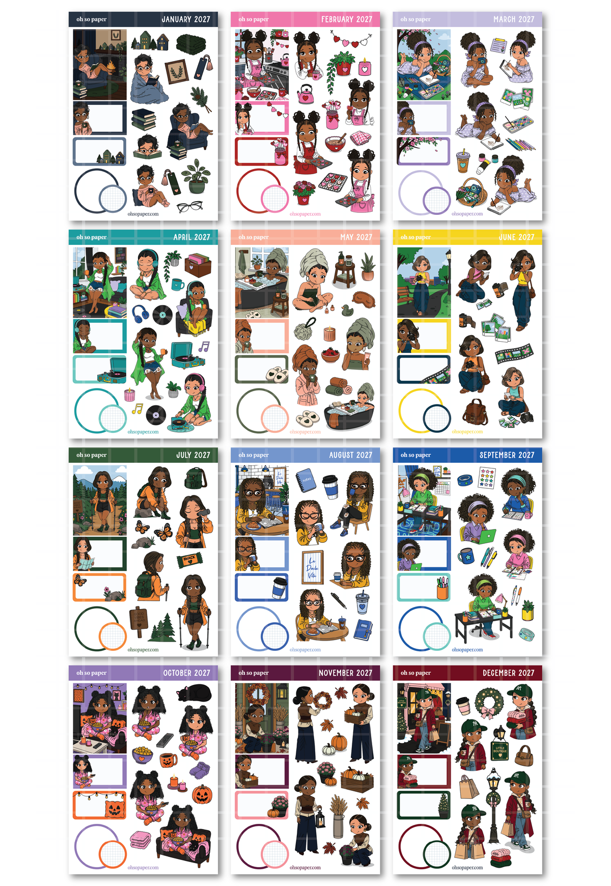 2027 Mini Friend ® Sticker Sheets - PREORDER