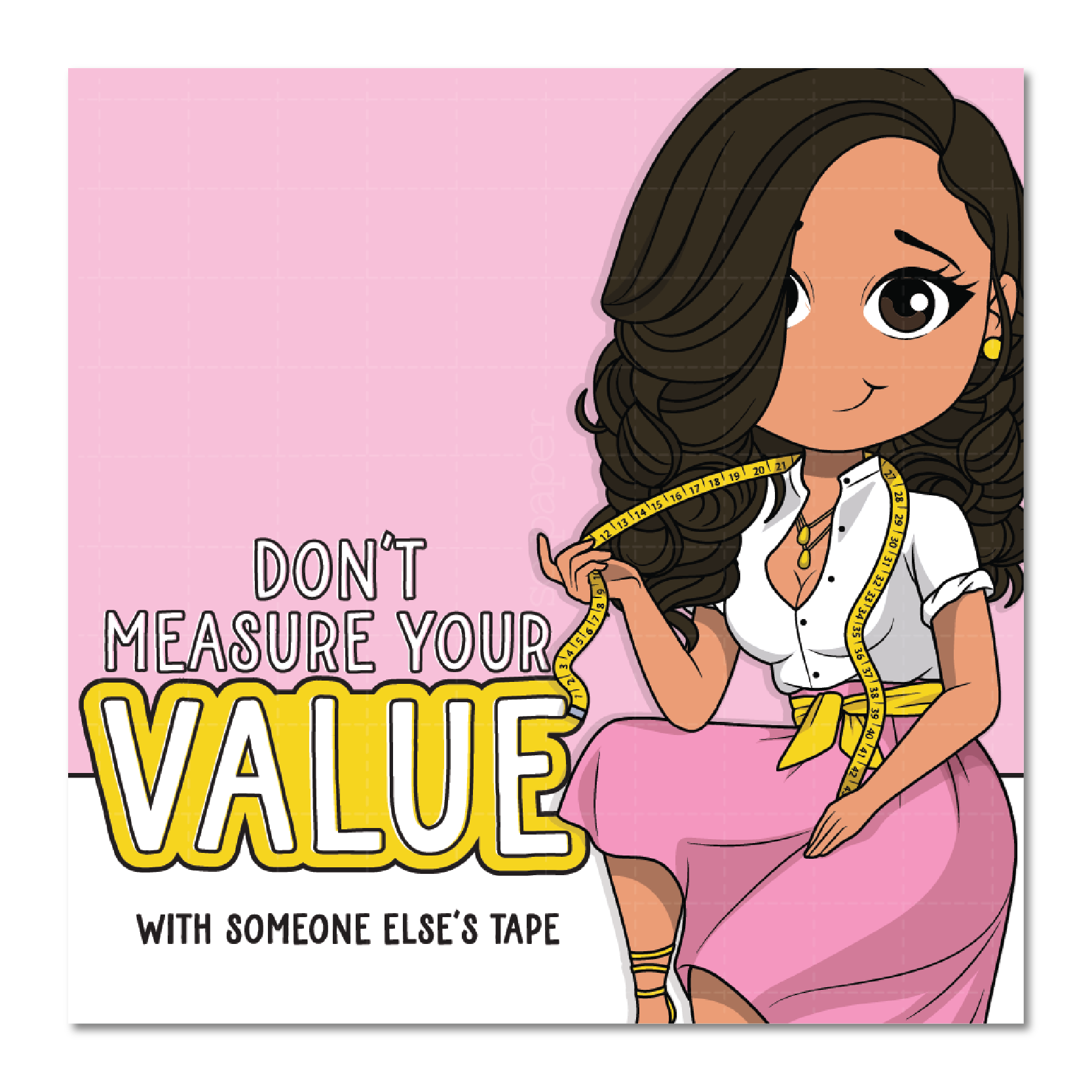 Measure Your Value Die Cut Sticker
