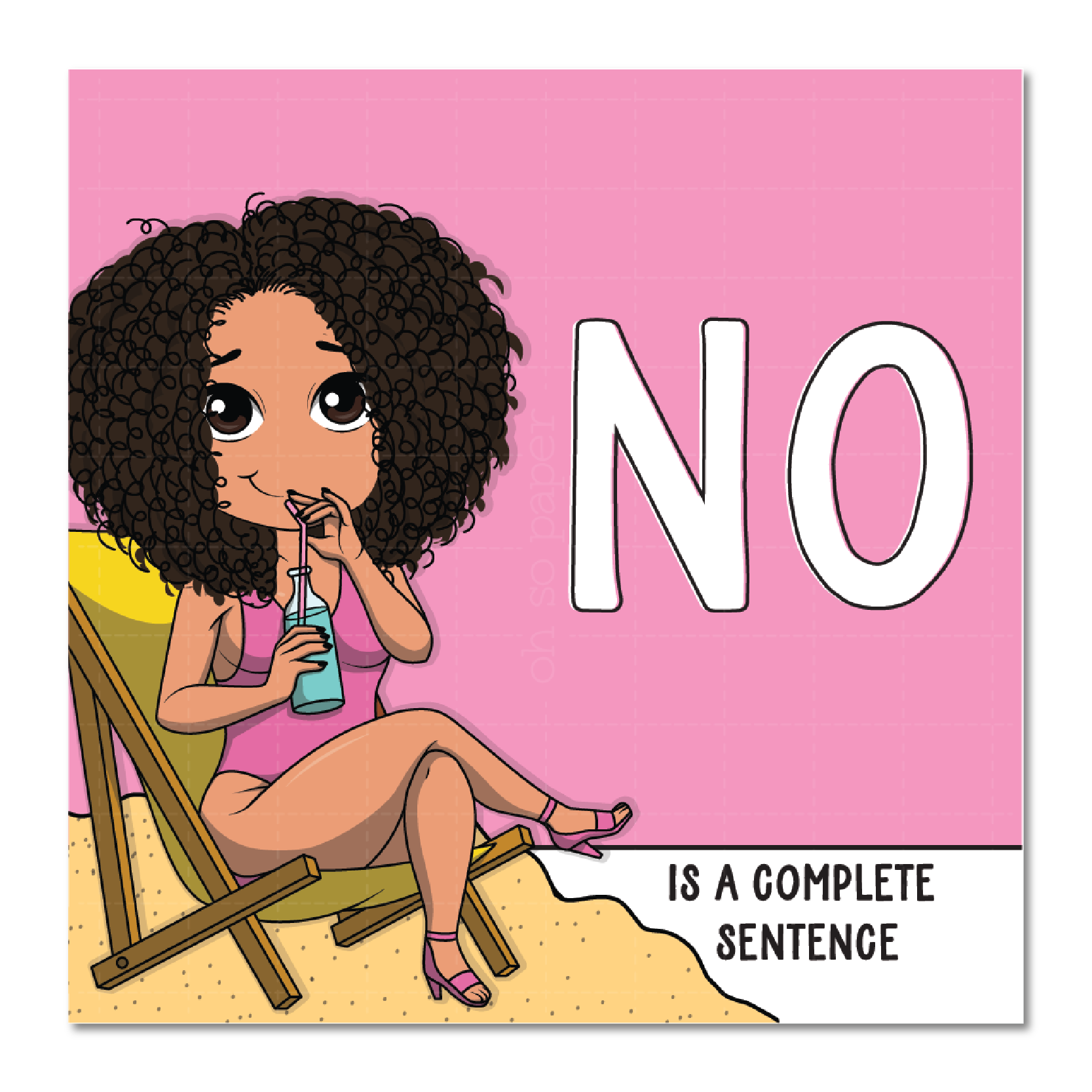 No Die Cut Sticker