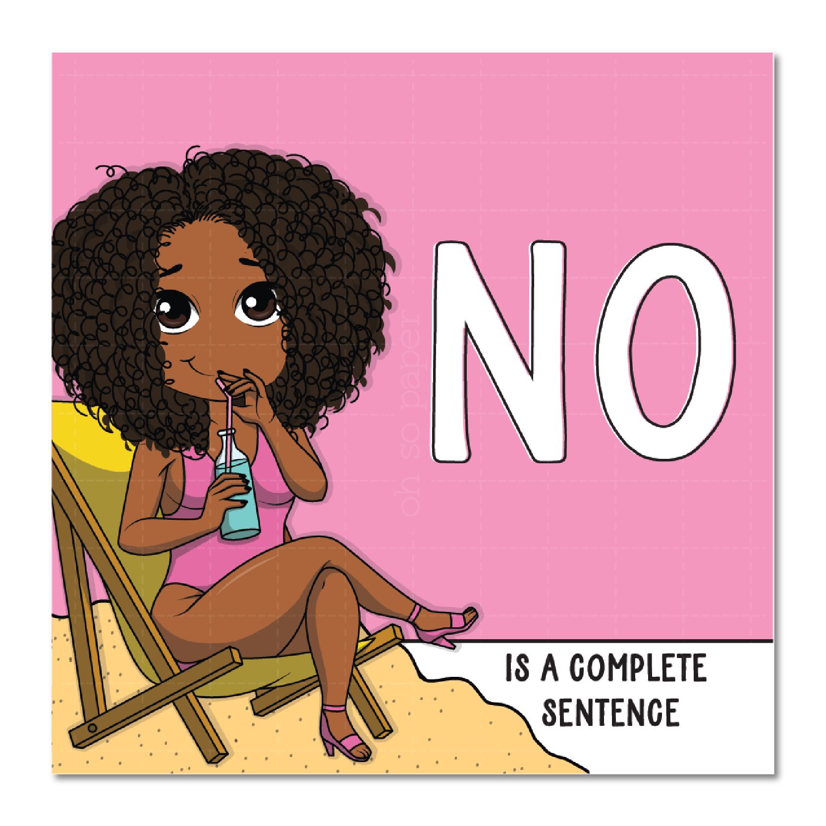 No Die Cut Sticker