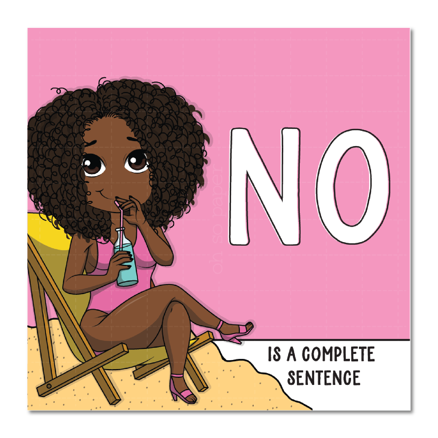 No Die Cut Sticker