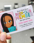 Book Club Member Personalized Bookmark Card - ohsopaper