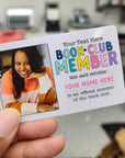 Book Club Member Personalized Bookmark Card - Photo - ohsopaper