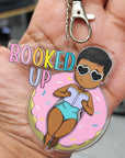 Booked Up Acrylic Keychain - ohsopaper