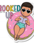 Booked Up Die Cut Sticker - ohsopaper