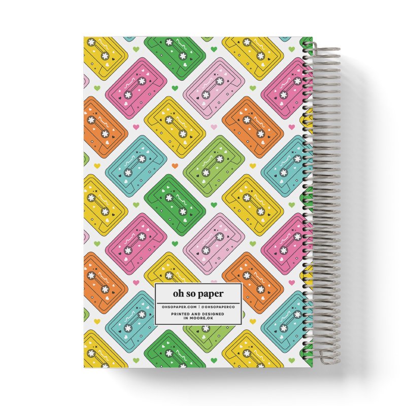 Cassette Tapes Personalized Notebook - ohsopaper