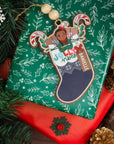 Christmas Stocking Personalized Ornament - ohsopaper