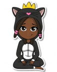 Cool Kitty Die Cut Sticker - ohsopaper