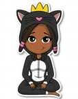 Cool Kitty Die Cut Sticker - ohsopaper