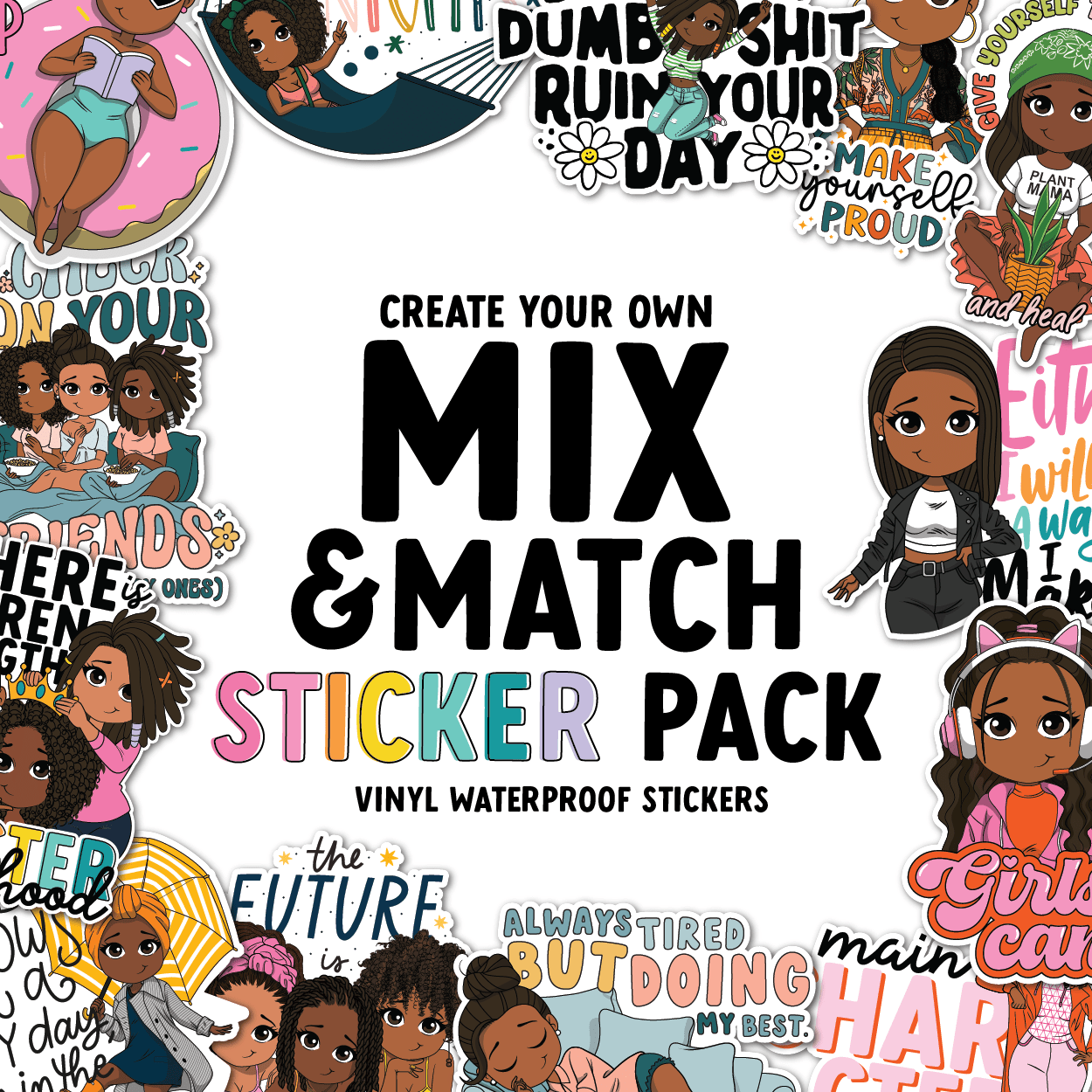 Create Your Own Vinyl Sticker Pack - ohsopaper