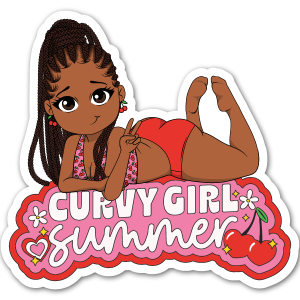 Curvy Girl Summer Magnet - ohsopaper