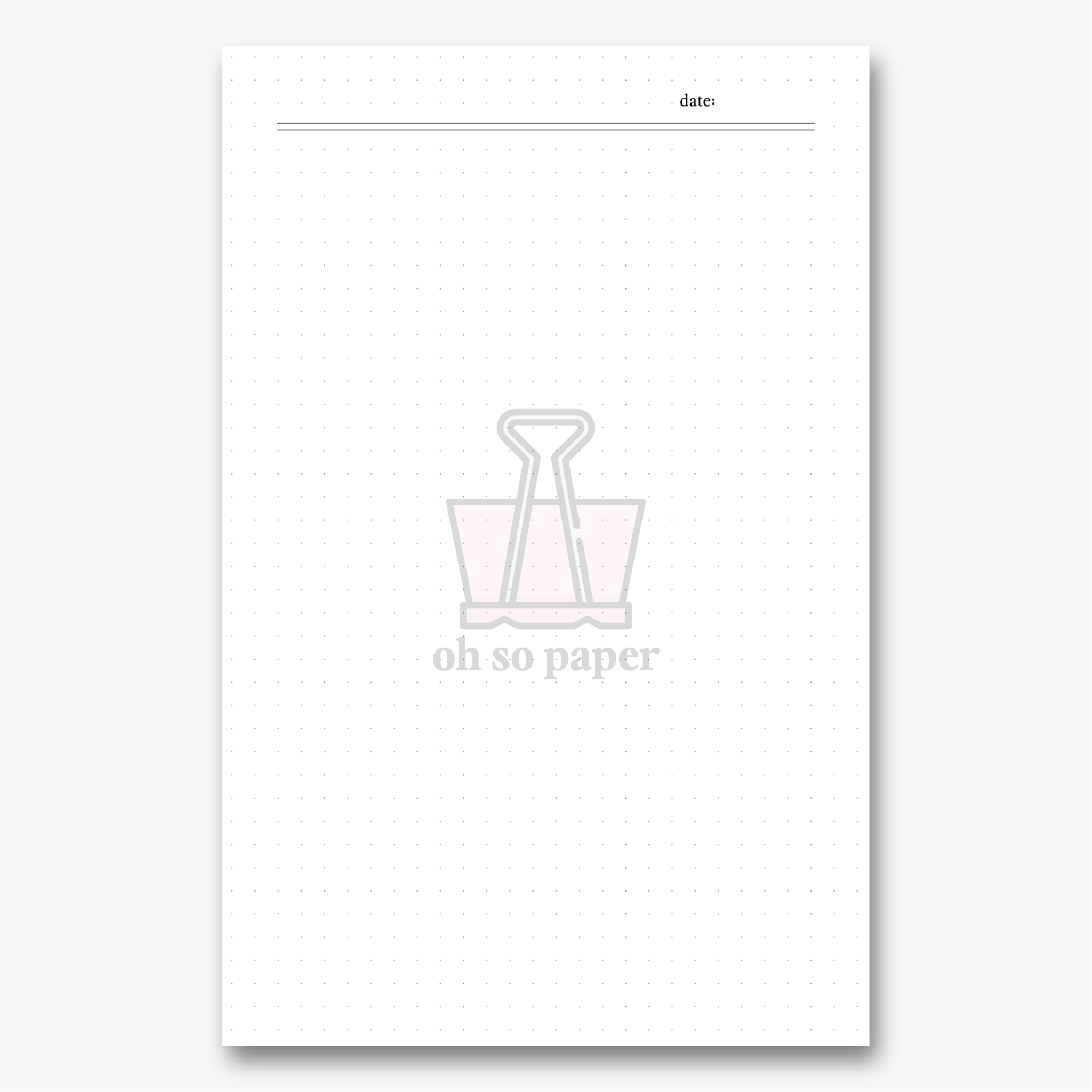 Dot Grid Paper Pack - ohsopaper