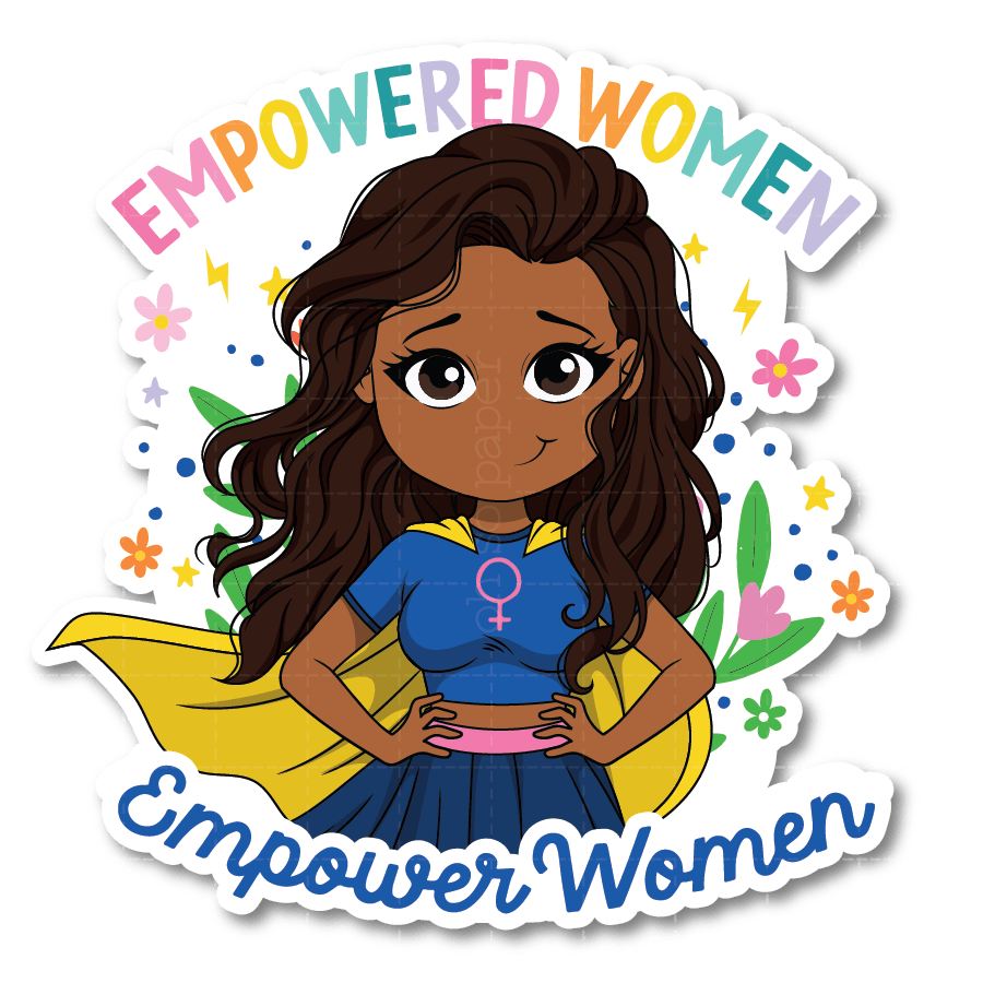 Epowered Women Die Cut Sticker - ohsopaper