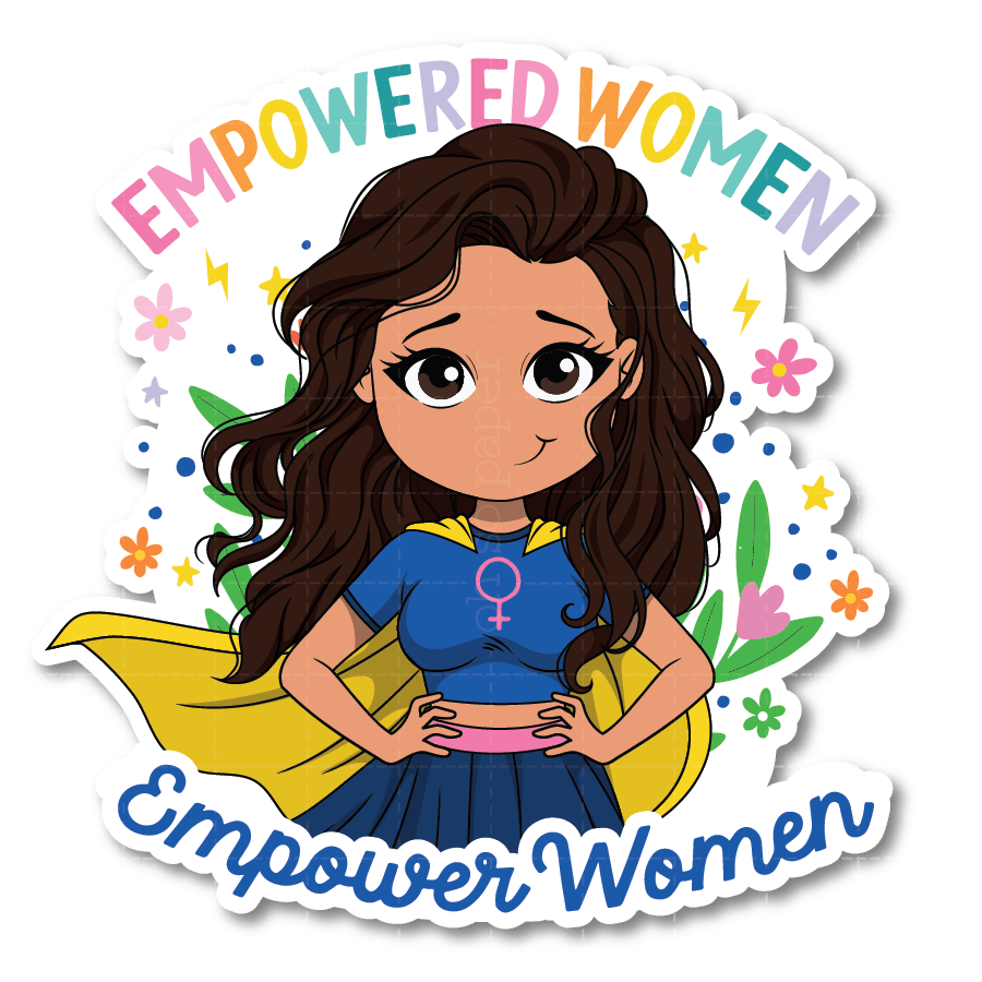 Epowered Women Die Cut Sticker - ohsopaper