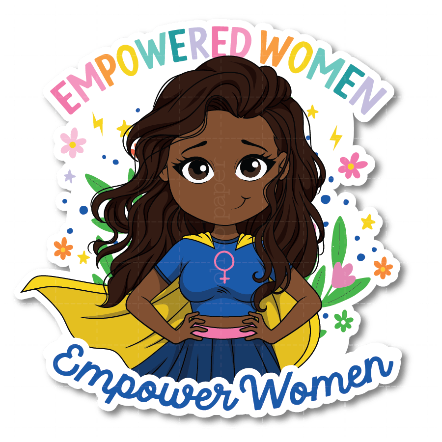 Epowered Women Die Cut Sticker - ohsopaper